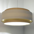Suspension Luminaire Boheme en Tissu - Doblo Boho 60 Cm (Beige)