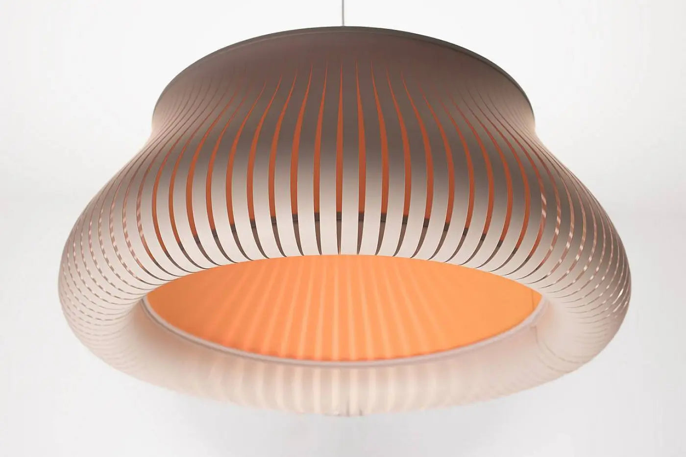 Suspension Luminaire Design - Oblo (Blanc/Jaune)