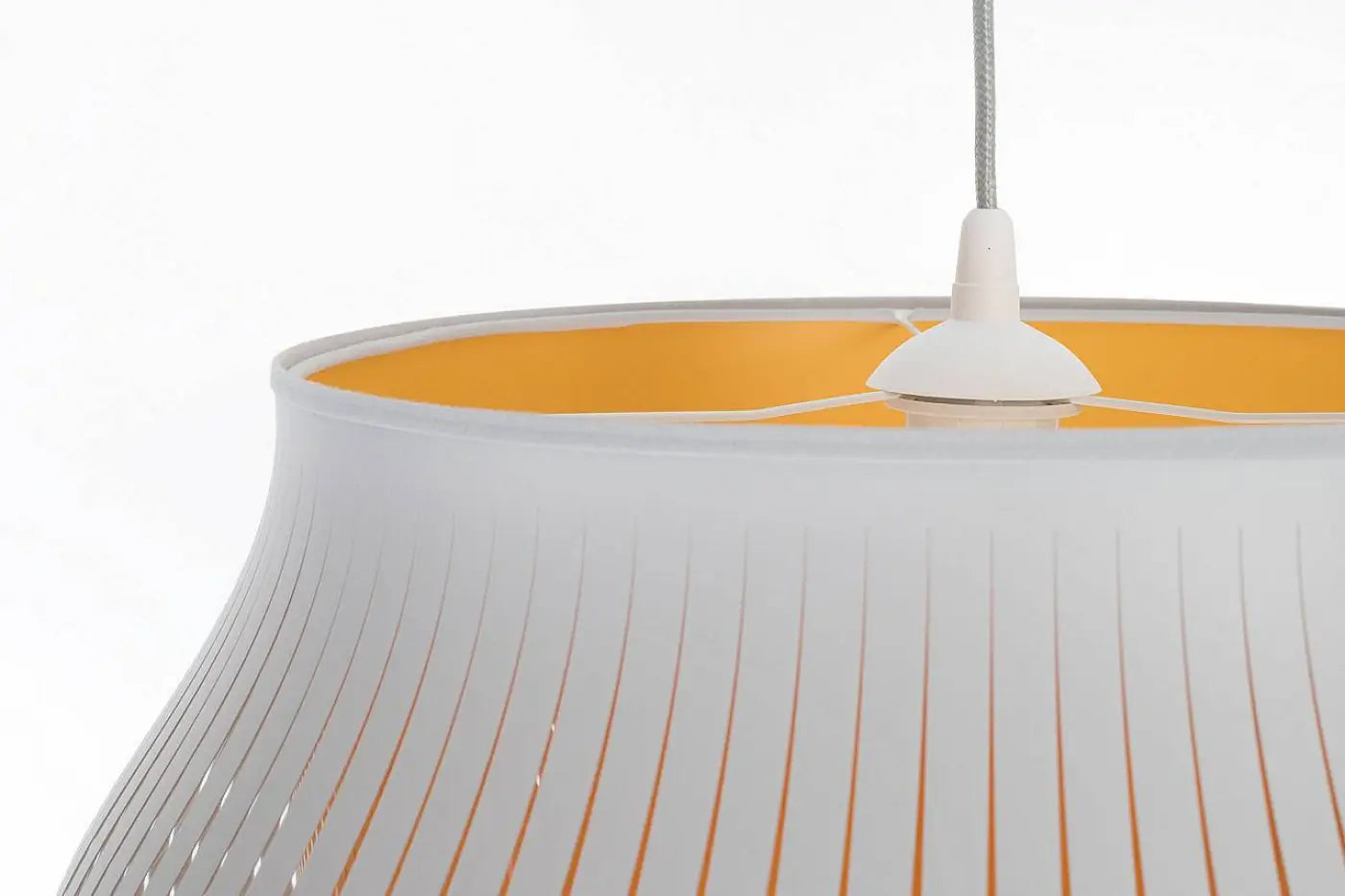 Suspension Luminaire Design - Oblo (Blanc/Jaune)