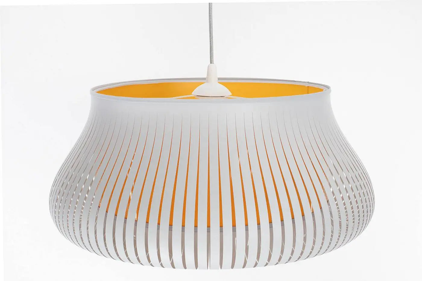 Suspension Luminaire Design - Oblo (Blanc/Jaune)