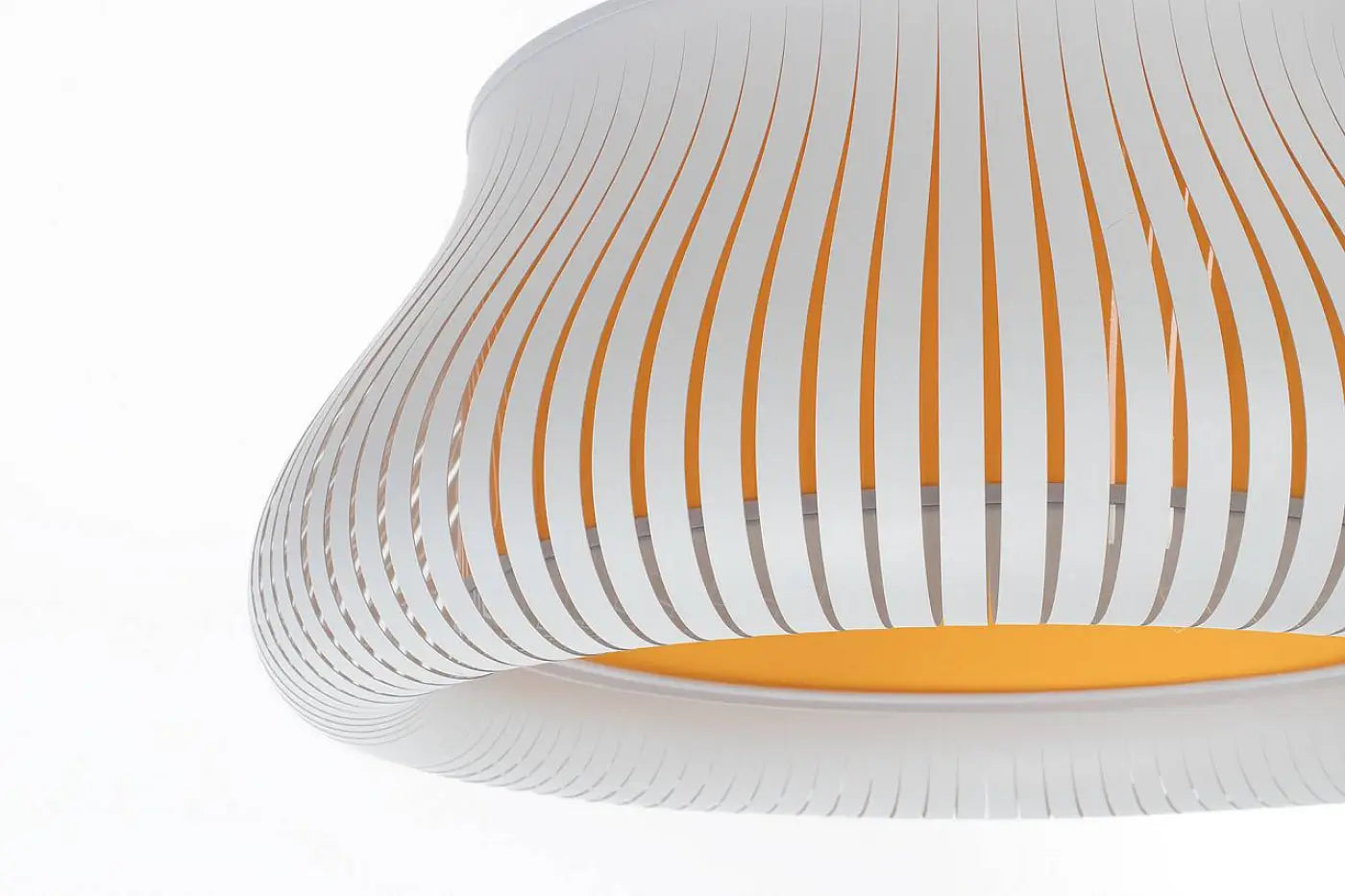 Suspension Luminaire Design - Oblo (Blanc/Jaune)