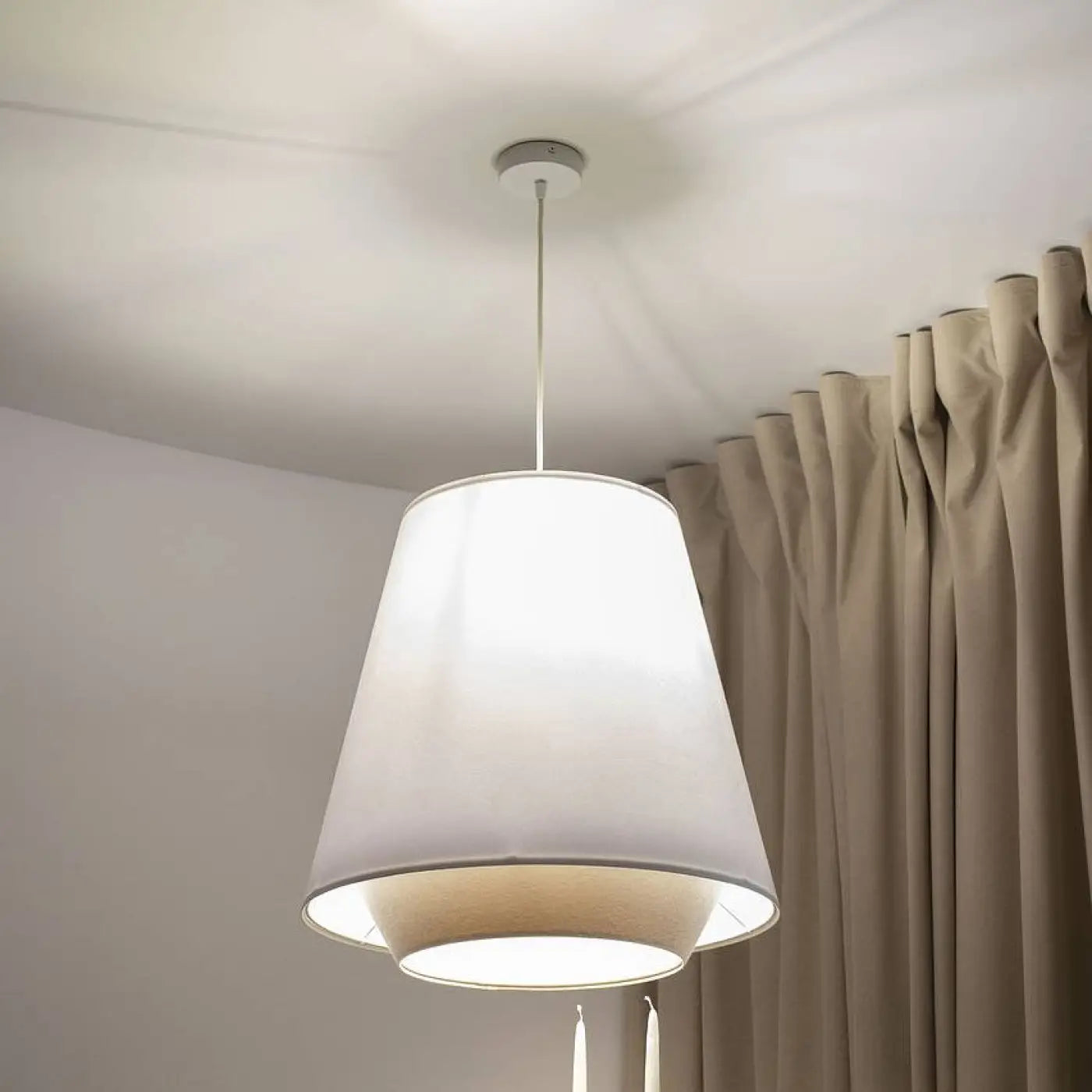 Suspension Luminaire - Sensei Doblo (Blanc/Creme)