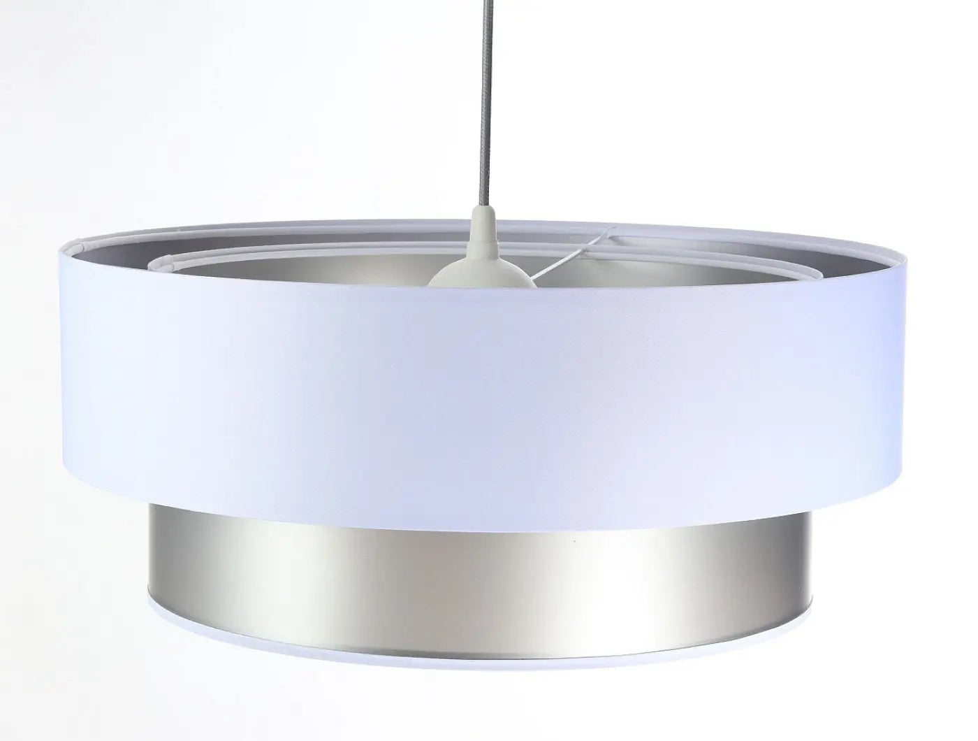 Suspension Luminaire Design - Duo (Blanc/Argent)