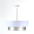 Suspension Luminaire Design - Duo (Blanc/Argent)