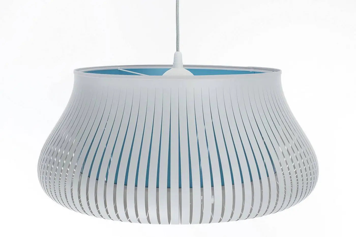 Suspension Luminaire Design - Oblo (Blanc/Bleu Clair)