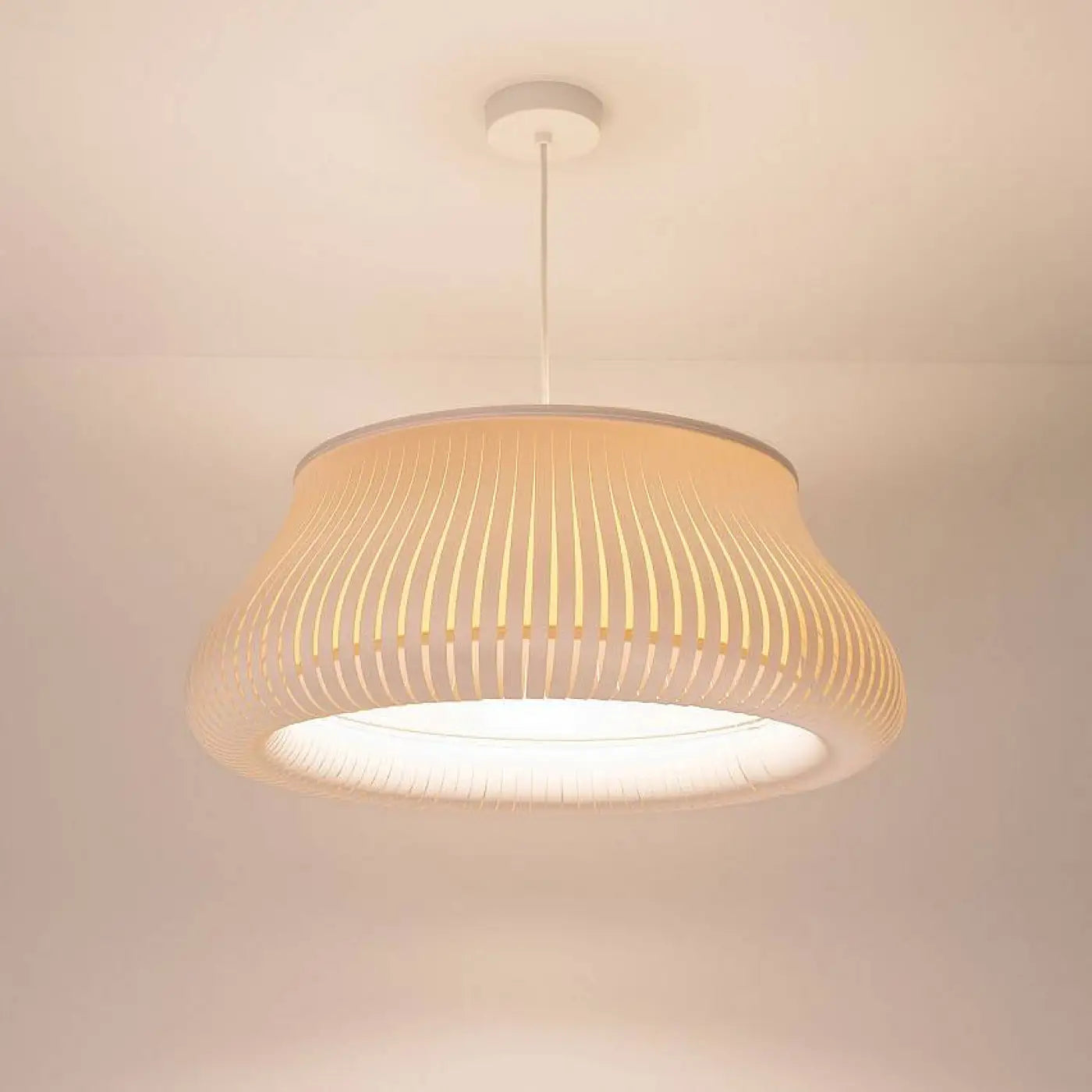 Suspension Luminaire Design - Oblo (Blanc/Crème)