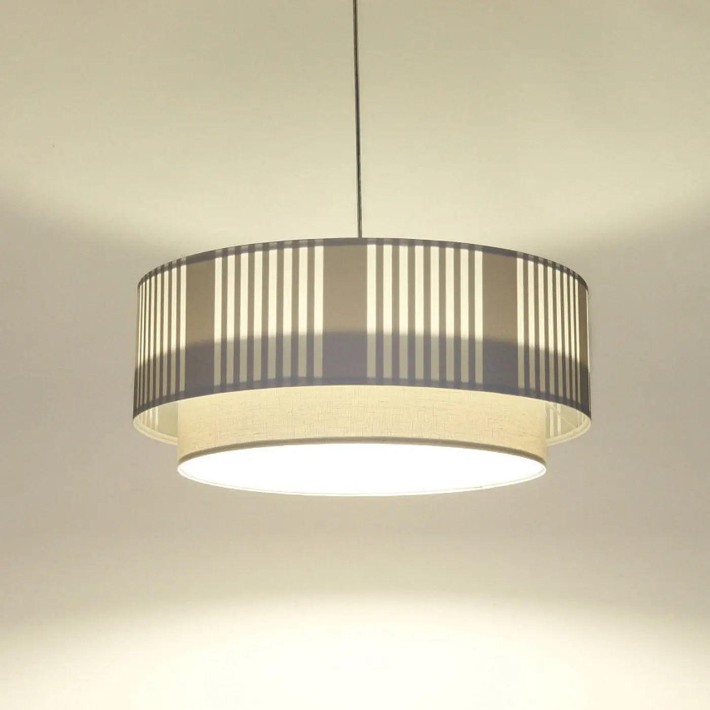 Suspension Luminaire Design - Duo Lami Line (Blanc/Gris)