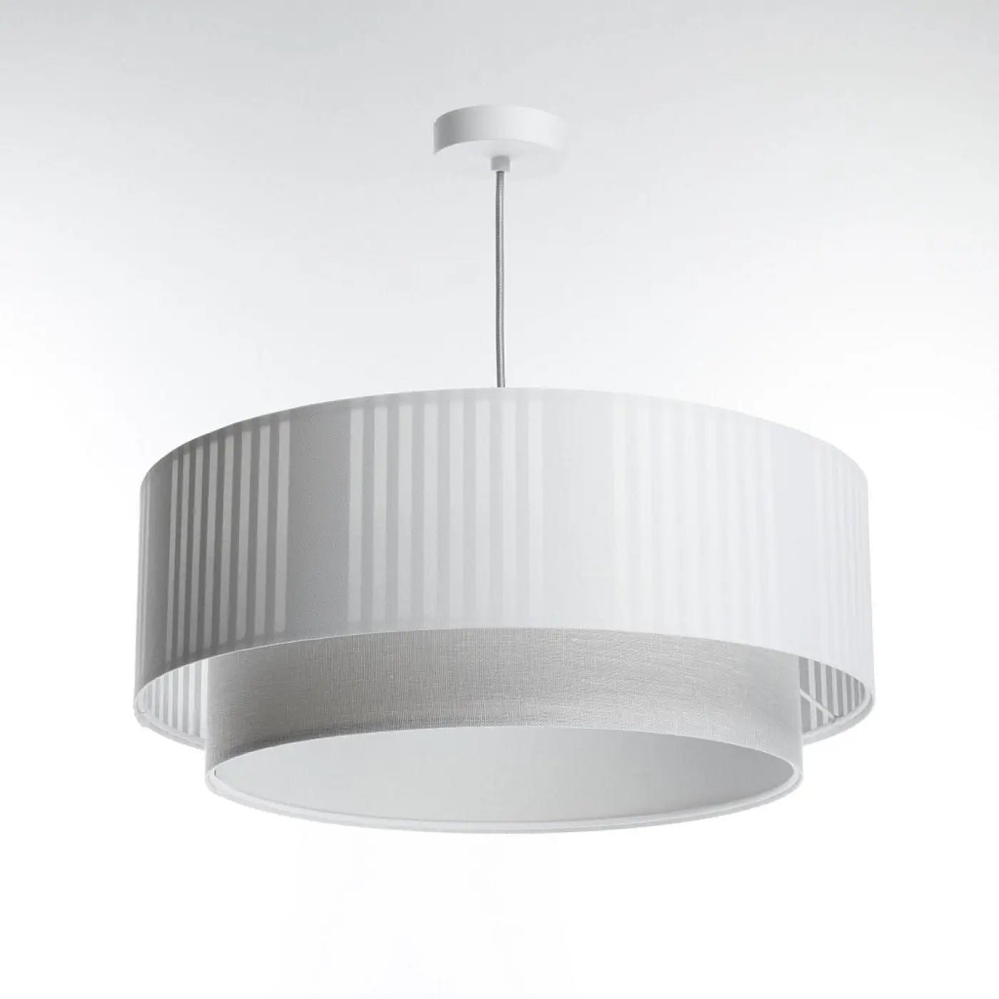 Suspension Luminaire Design - Duo Lami Line (Blanc/Gris)