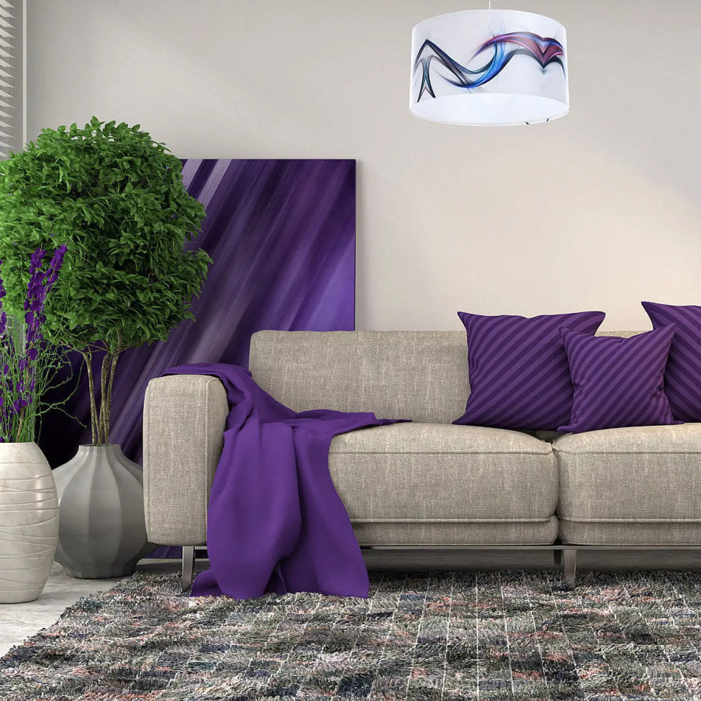 Suspension Luminaire Chic - Foto (Multicolore)