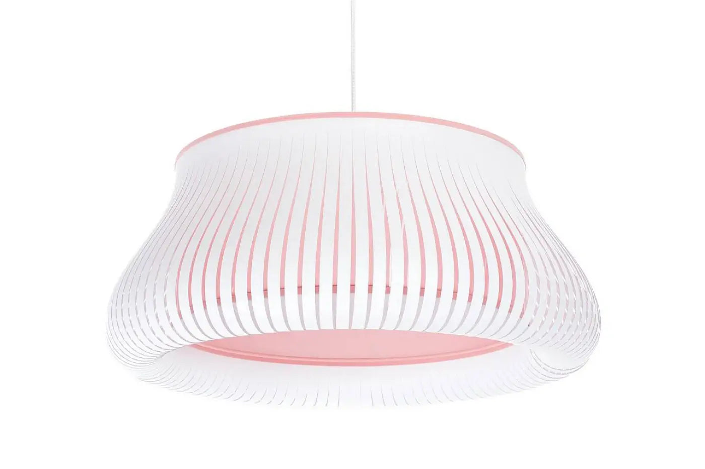 Suspension Luminaire Design - Oblo (Blanc/Rose)