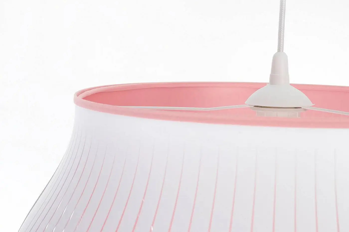 Suspension Luminaire Design - Oblo (Blanc/Rose)