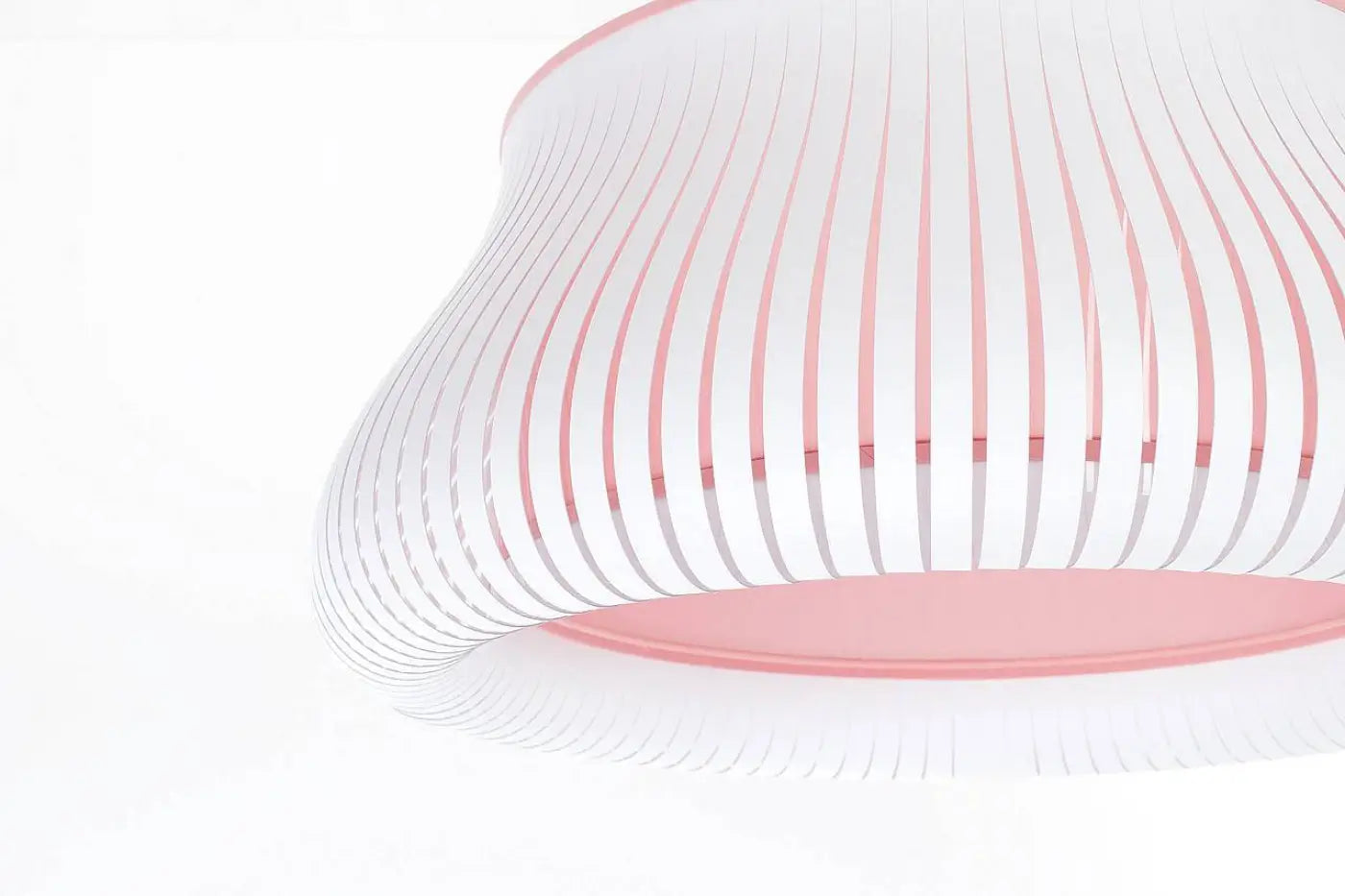 Suspension Luminaire Design - Oblo (Blanc/Rose)