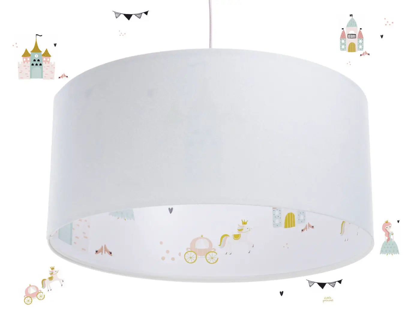 Suspension Luminaire - Sweet Dreams Classic(Rose/Blanc)