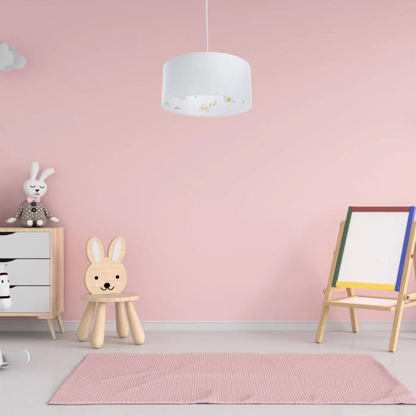 Suspension Luminaire - Sweet Dreams Classic(Rose/Blanc)