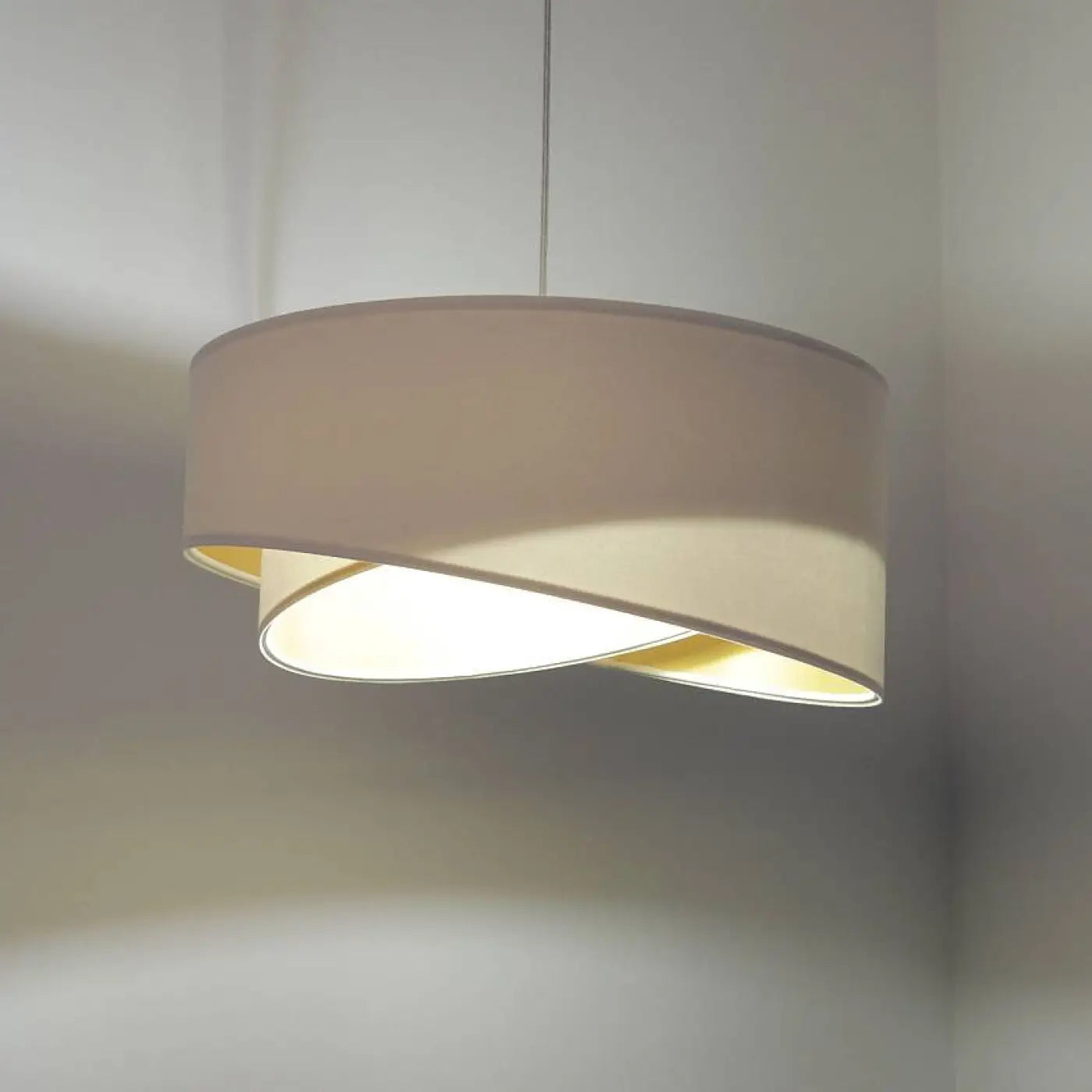 Suspension Luminaire Design en Tissu - Galaxy Auric (Blanc)