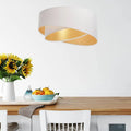 Suspension Luminaire Design en Tissu - Galaxy Auric (Blanc)
