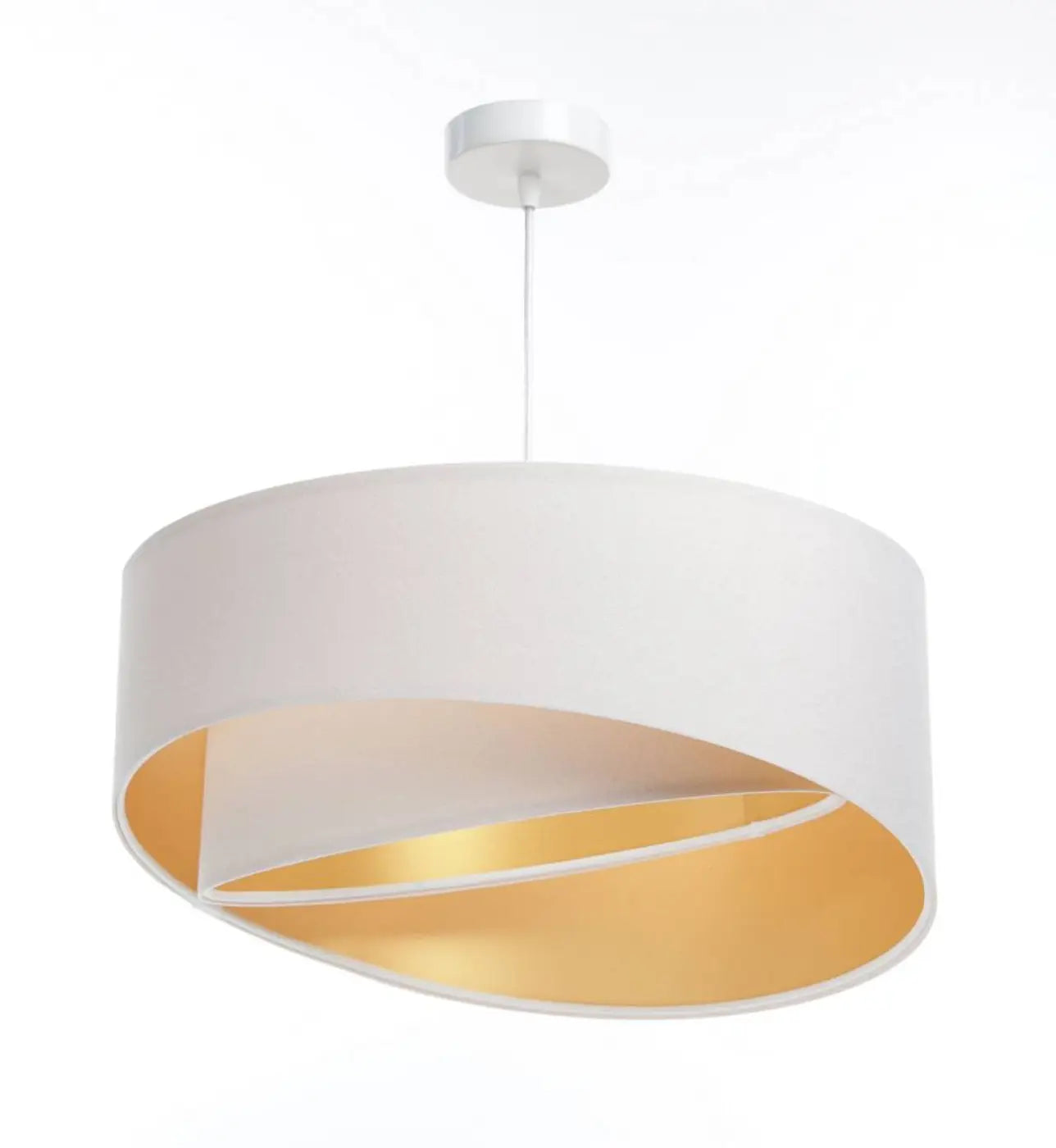Suspension Luminaire Design en Tissu - Galaxy Auric (Blanc)