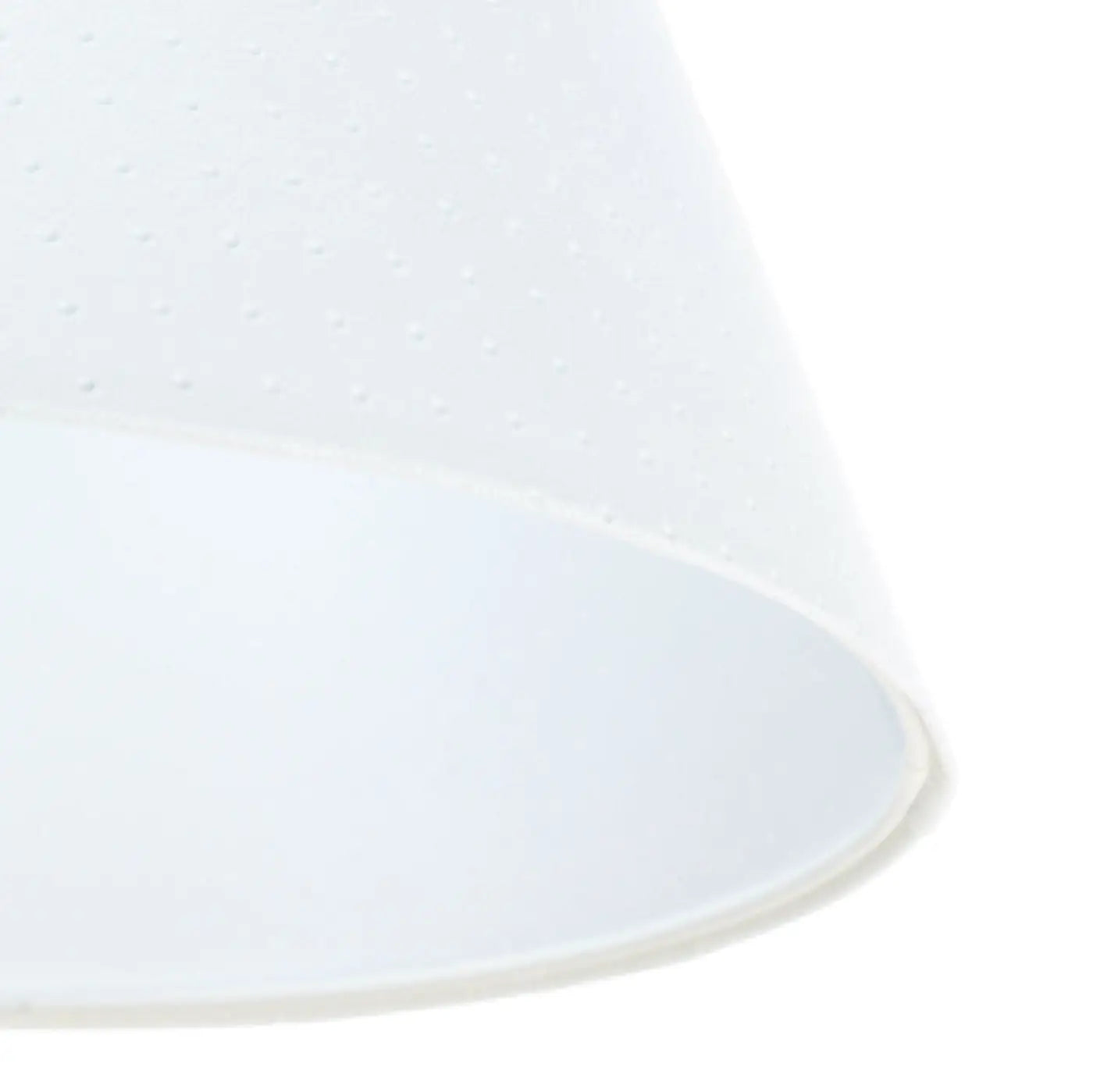Suspension Luminaire Scandinave en Tissu - Bell Jasmin (Blanc)