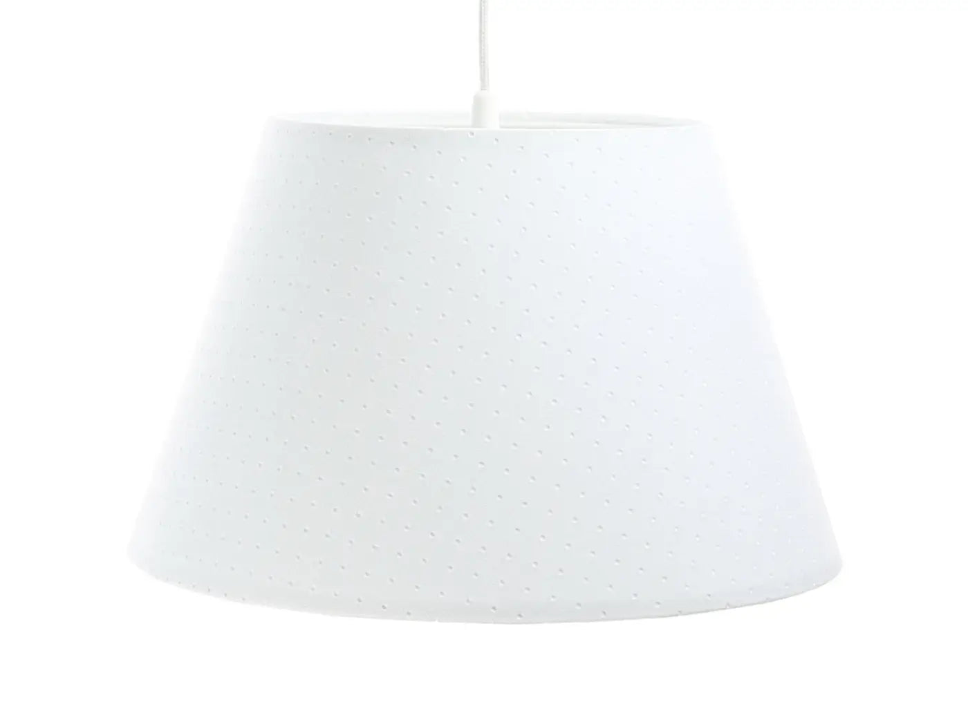 Suspension Luminaire Scandinave en Tissu - Bell Jasmin (Blanc)