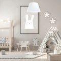 Suspension Luminaire Scandinave en Tissu - Bell Jasmin (Blanc)
