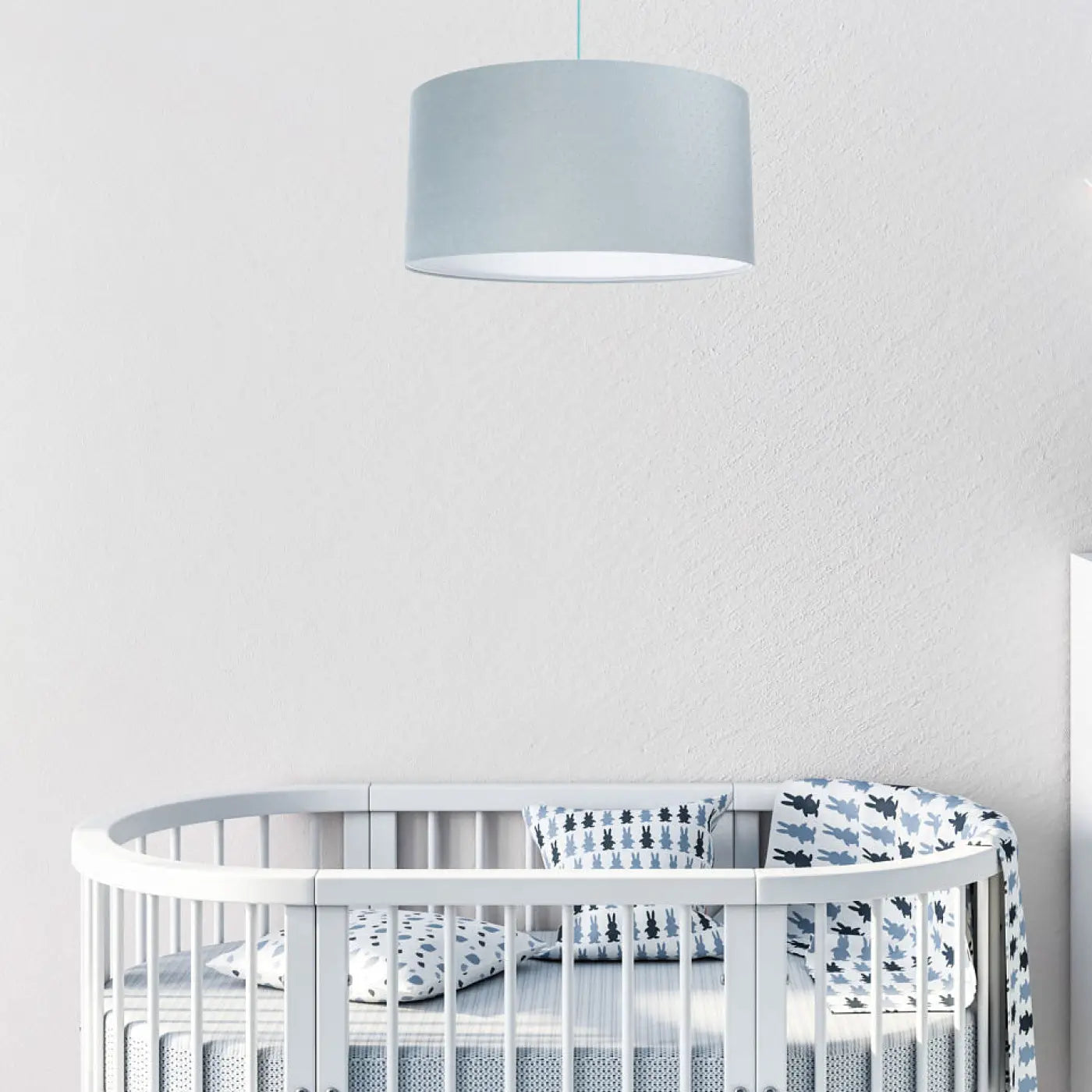 Suspension Luminaire - Classic Jasmin (Bleu Pastel/Blanc)