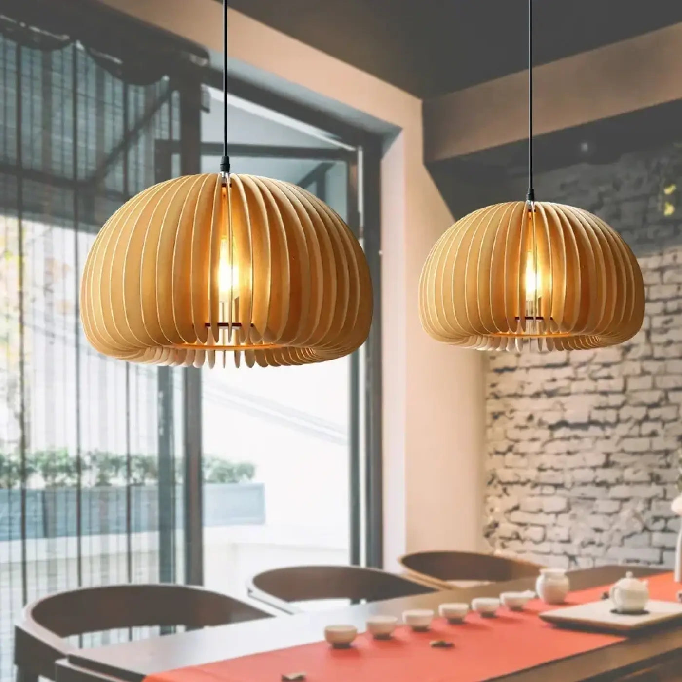 Suspension Luminaire en Bois - Ganic