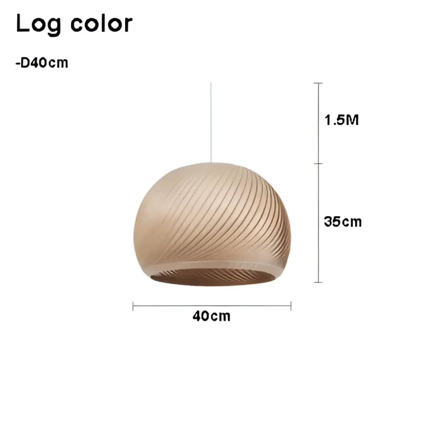 Suspension Luminaire en Bois - Cosita