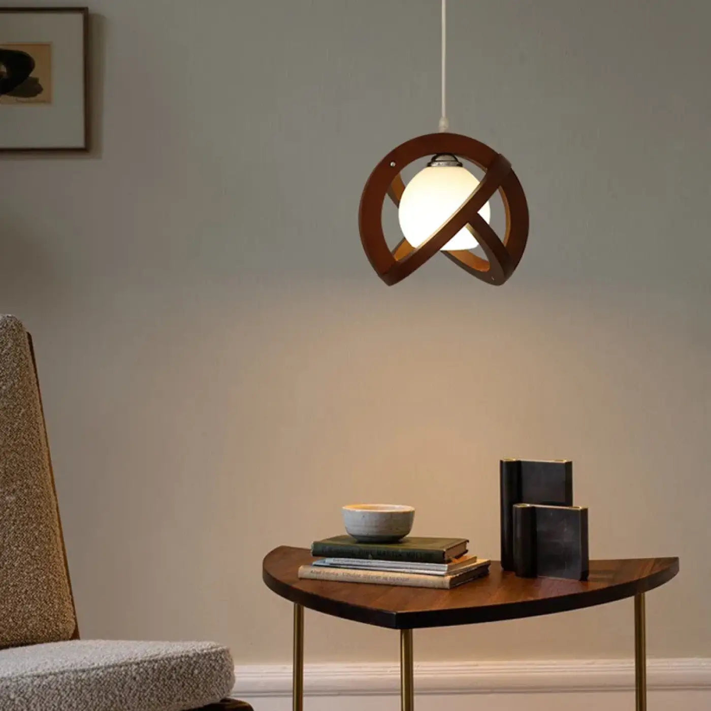 Suspension Luminaire Design en Bois - Noelia