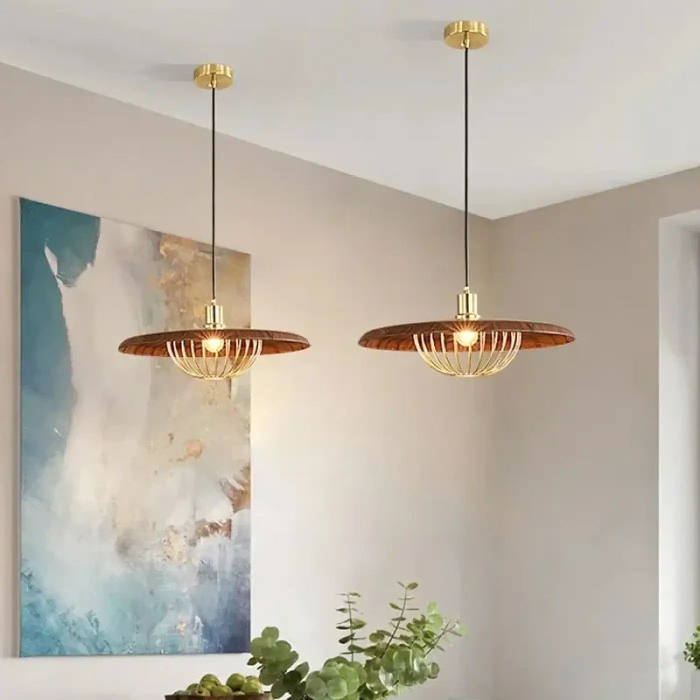 Suspension Luminaire en Bois - Stine