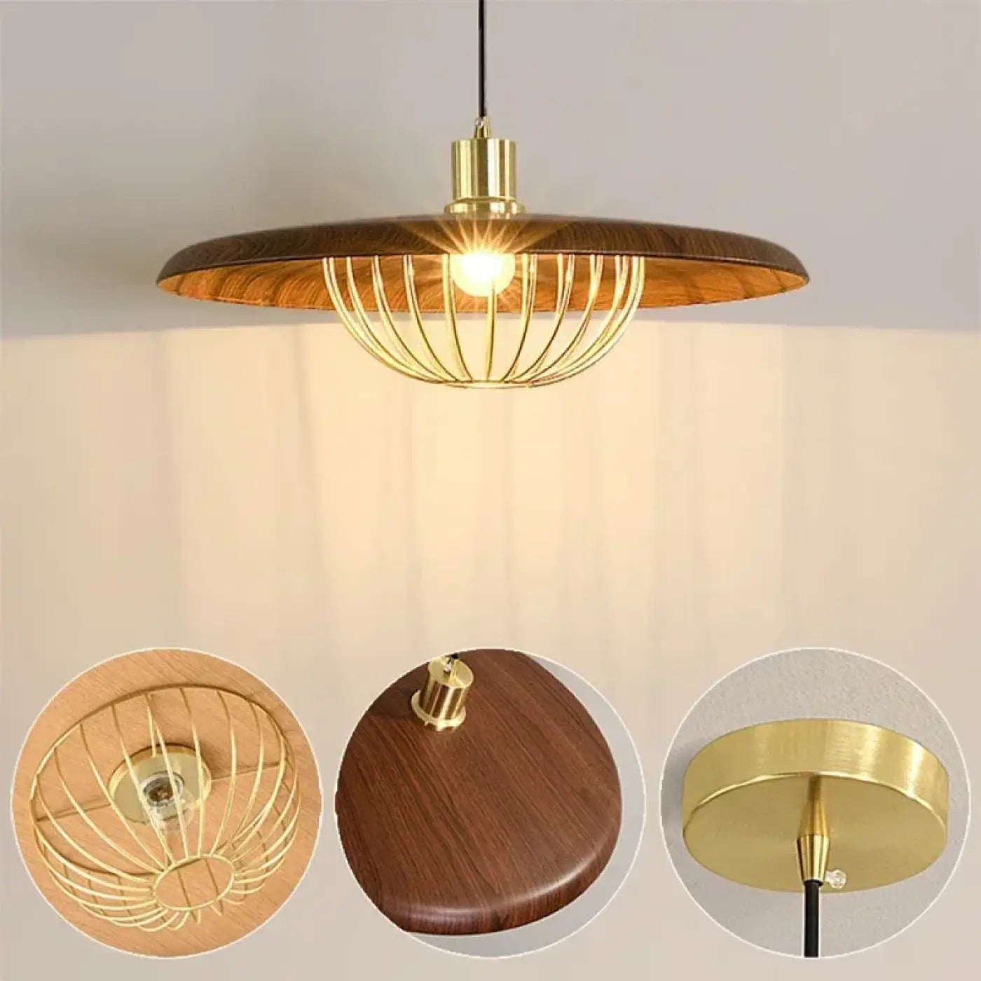 Suspension Luminaire en Bois - Stine