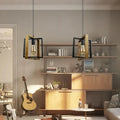 Suspension Luminaire Vintage en Bois - Bique