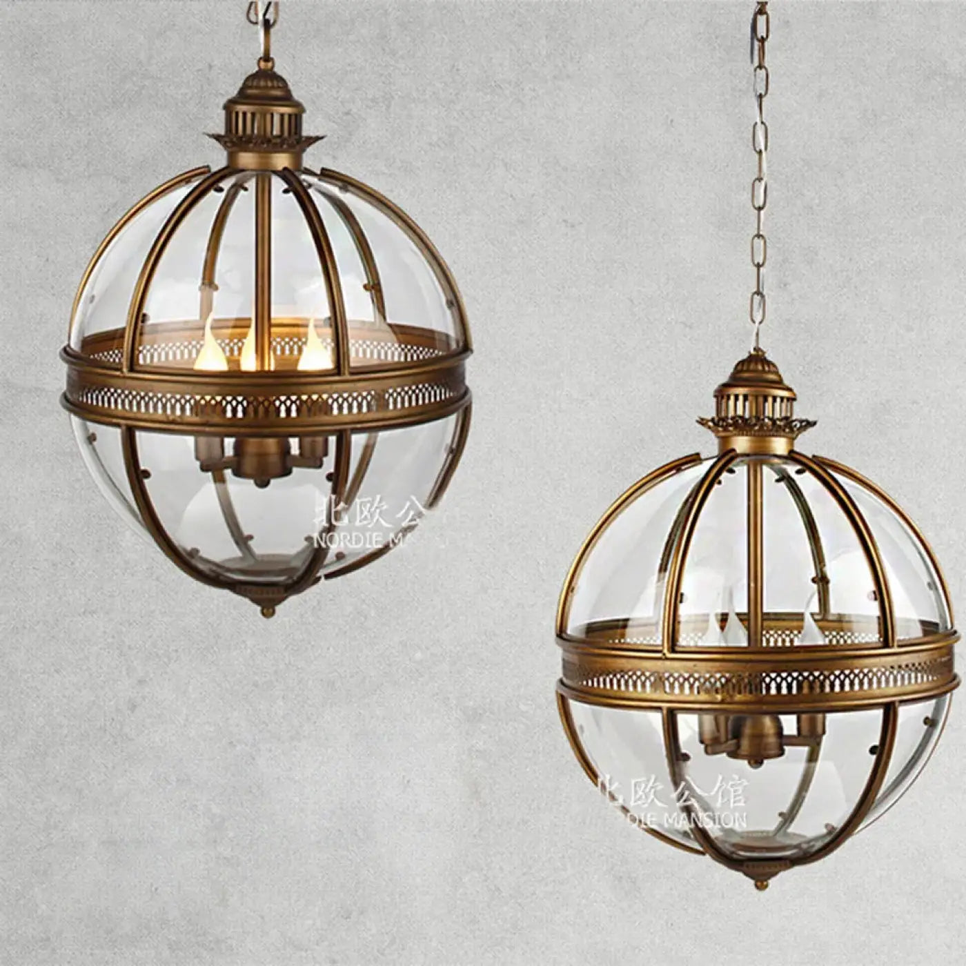 Suspension Luminaire en Verre - Ameri