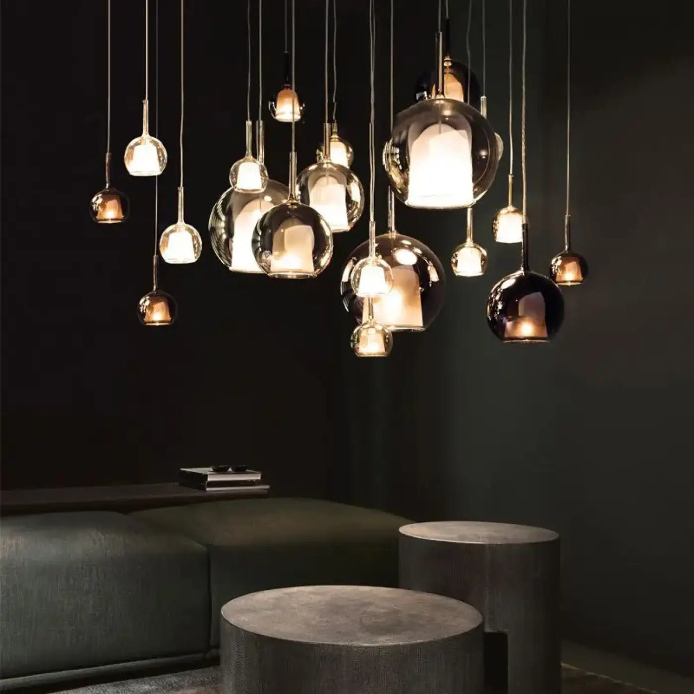 Suspension Luminaire en Verre - Art