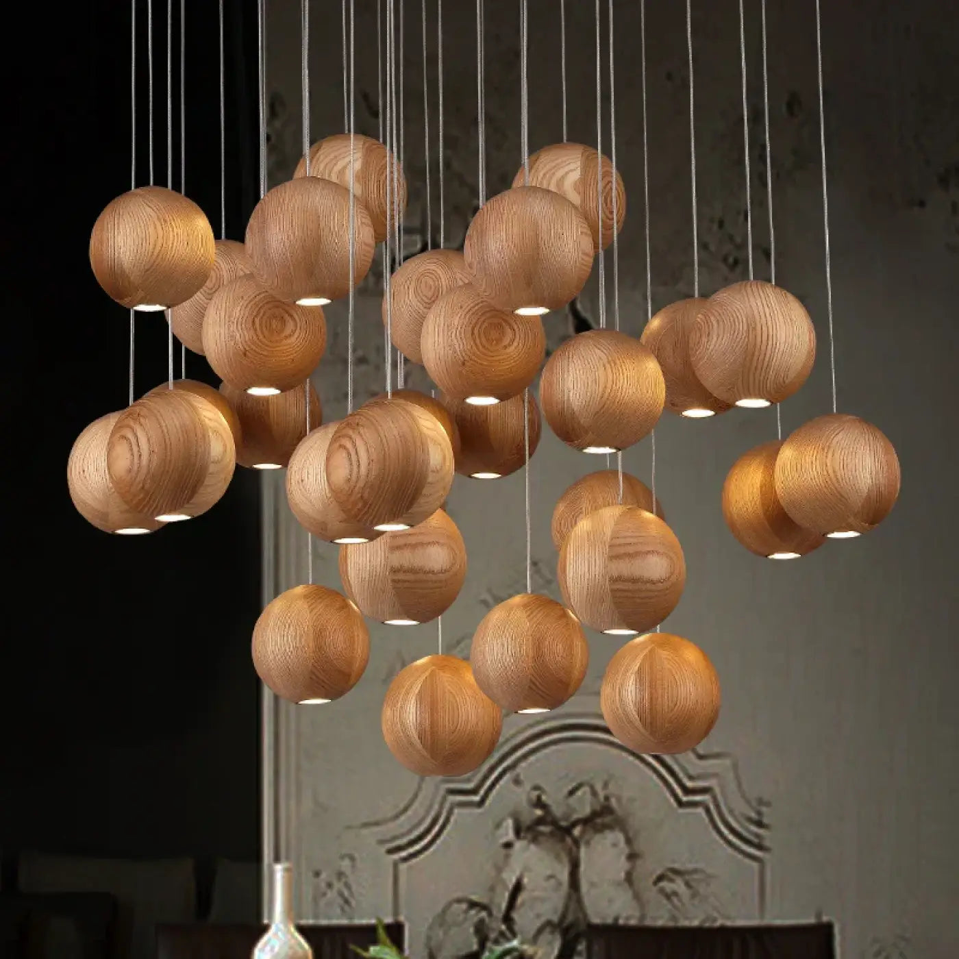 Suspension Luminaire en Bois - Boubou