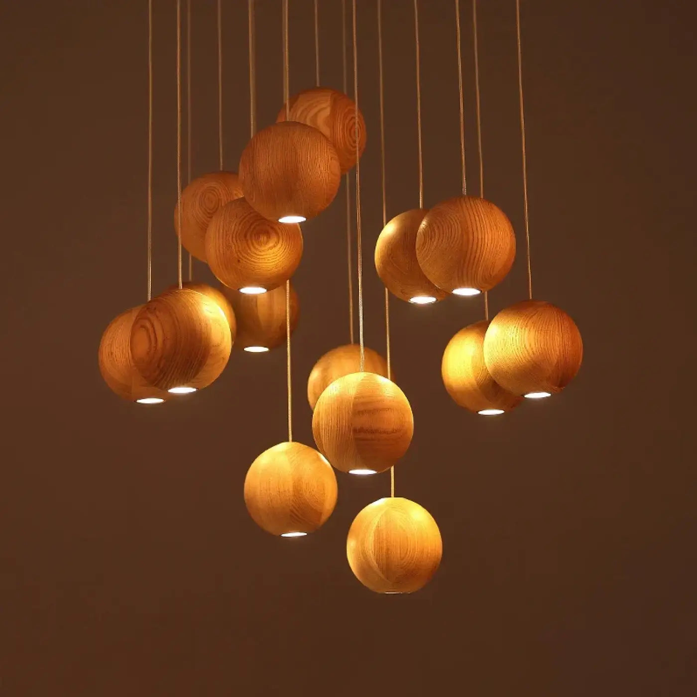 Suspension Luminaire en Bois - Boubou