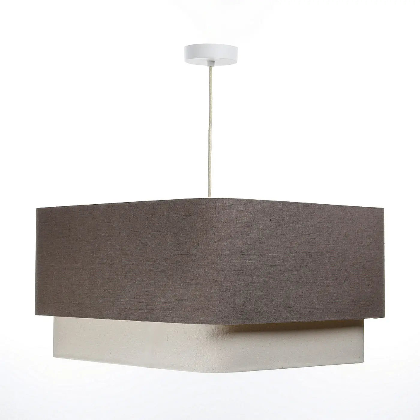 Suspension Luminaire Moderne - Kwadro Duo (Marron)