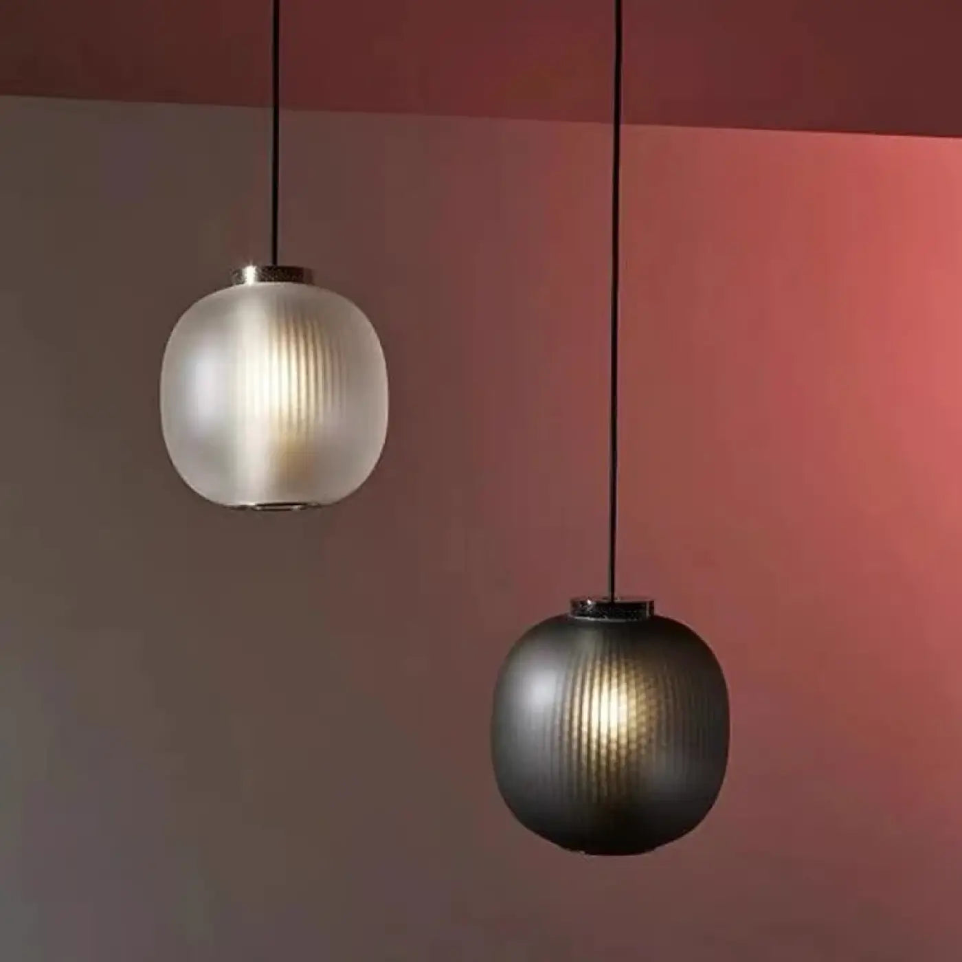 Suspension Luminaire Chic en Verre - Ovia