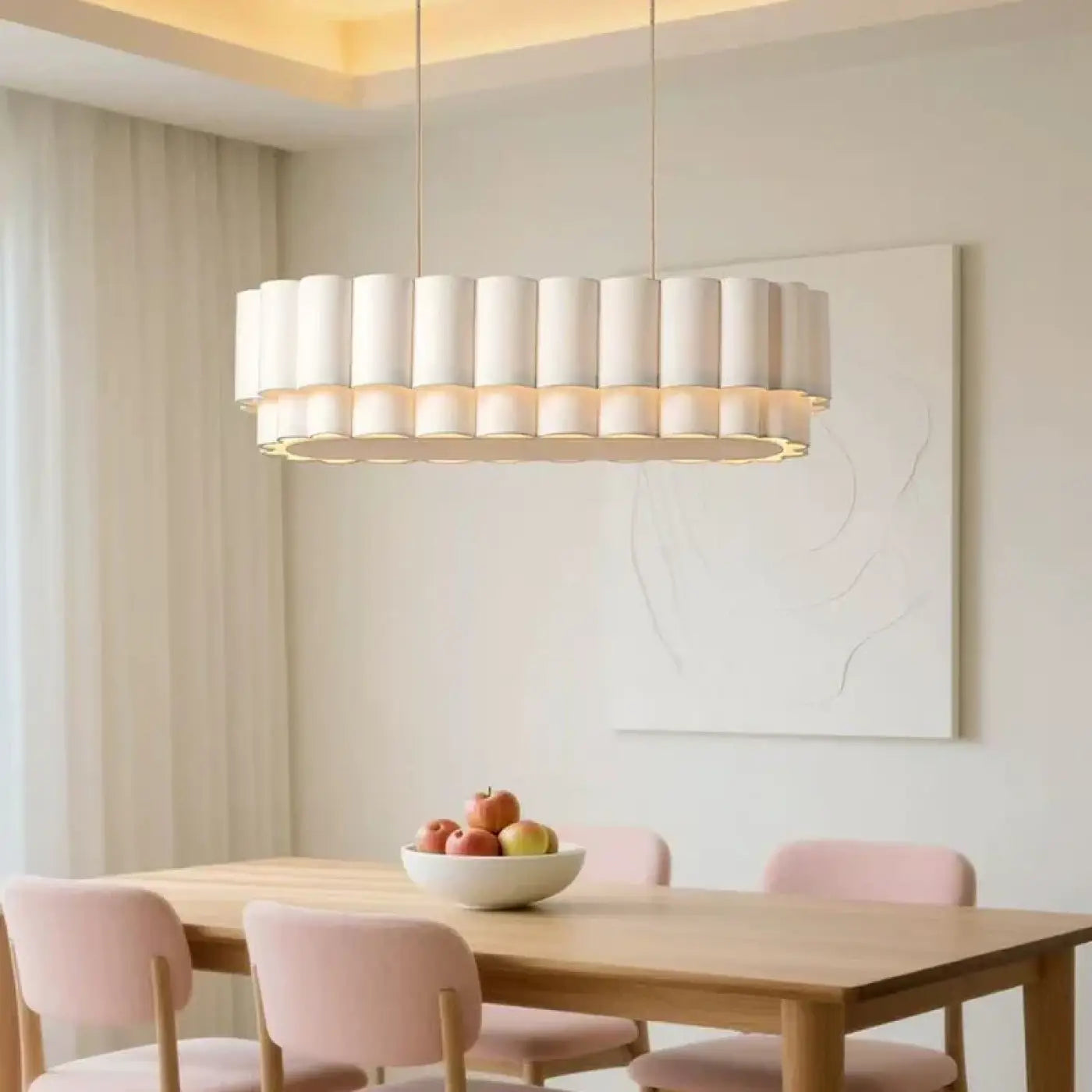Suspension Luminaire Design en Tissu - Albys