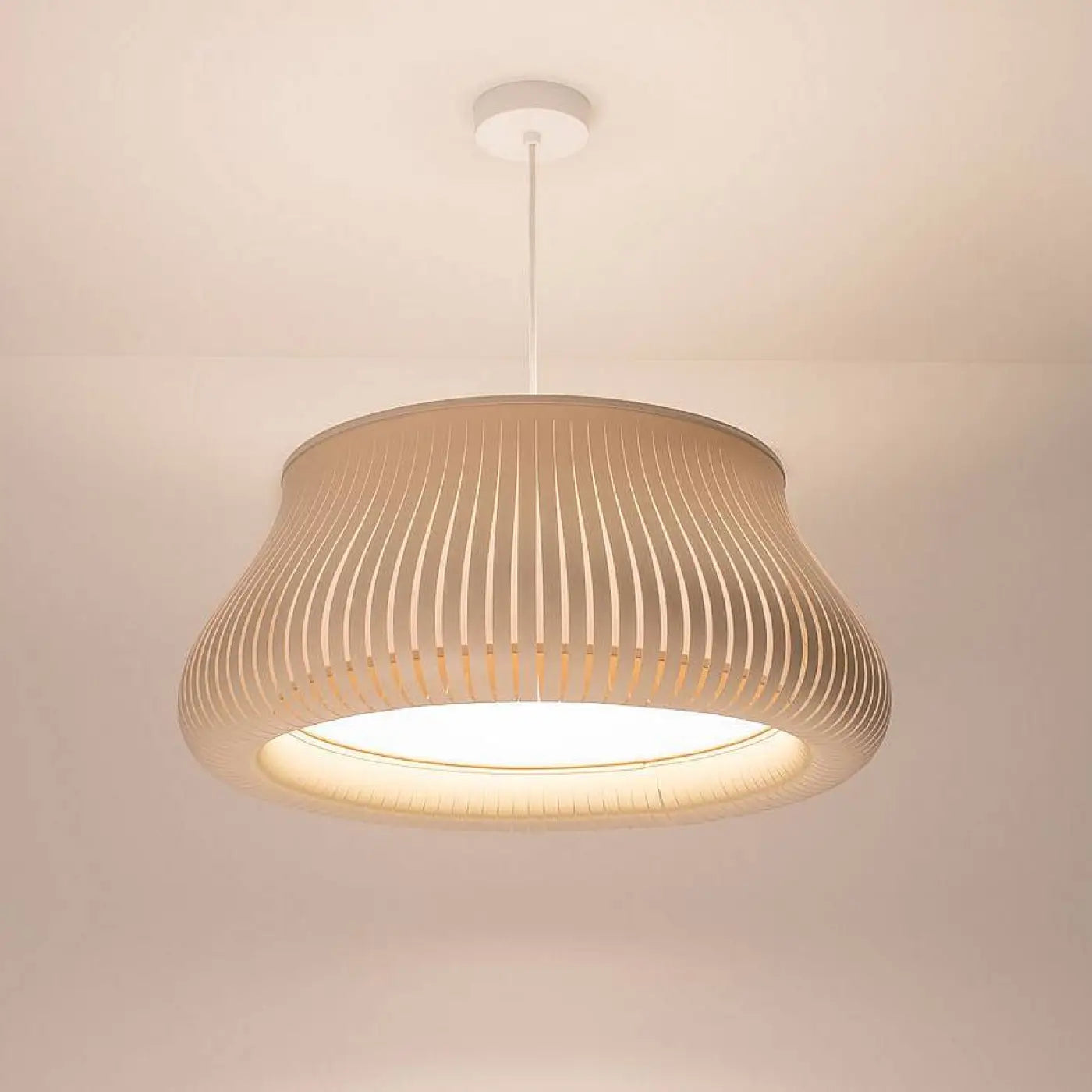 Suspension Luminaire Design - Oblo (Crème)
