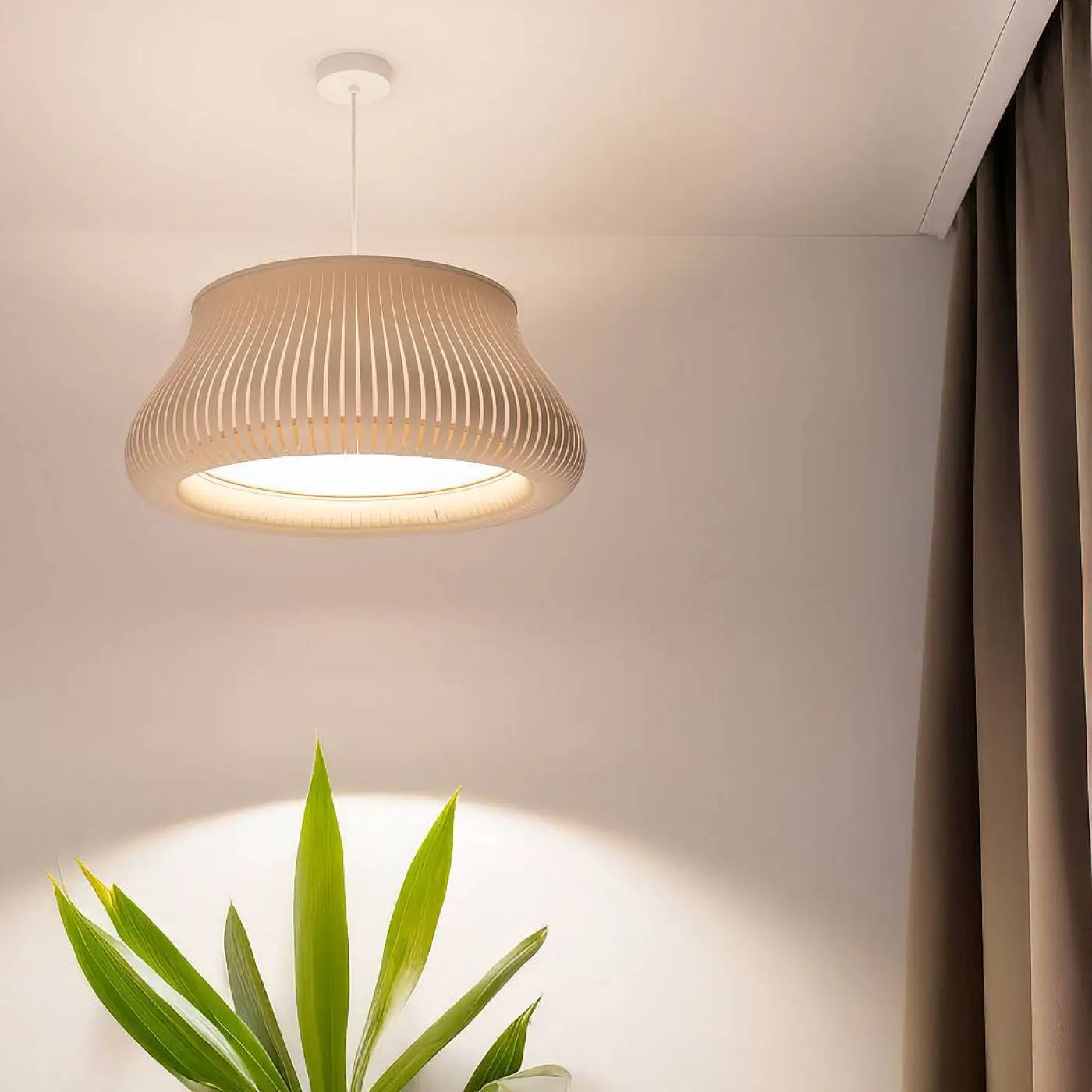 Suspension Luminaire Design - Oblo (Crème)