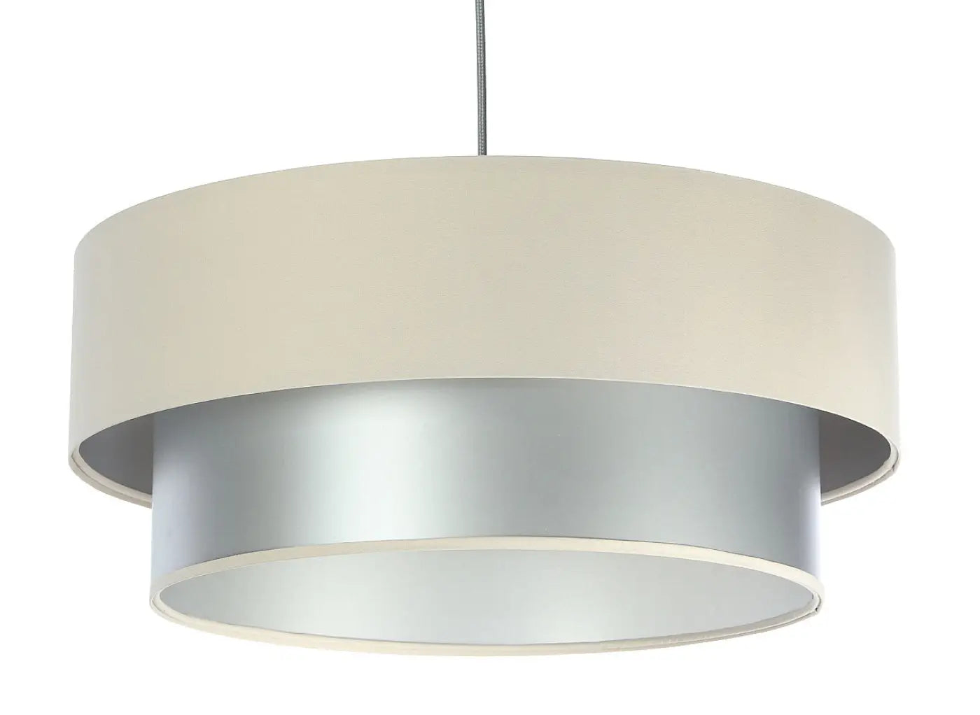 Suspension Luminaire - Duo (Creme/Argent)