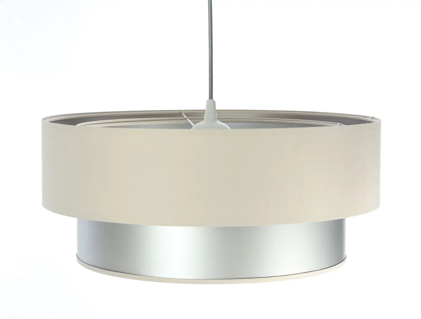 Suspension Luminaire - Duo (Creme/Argent)
