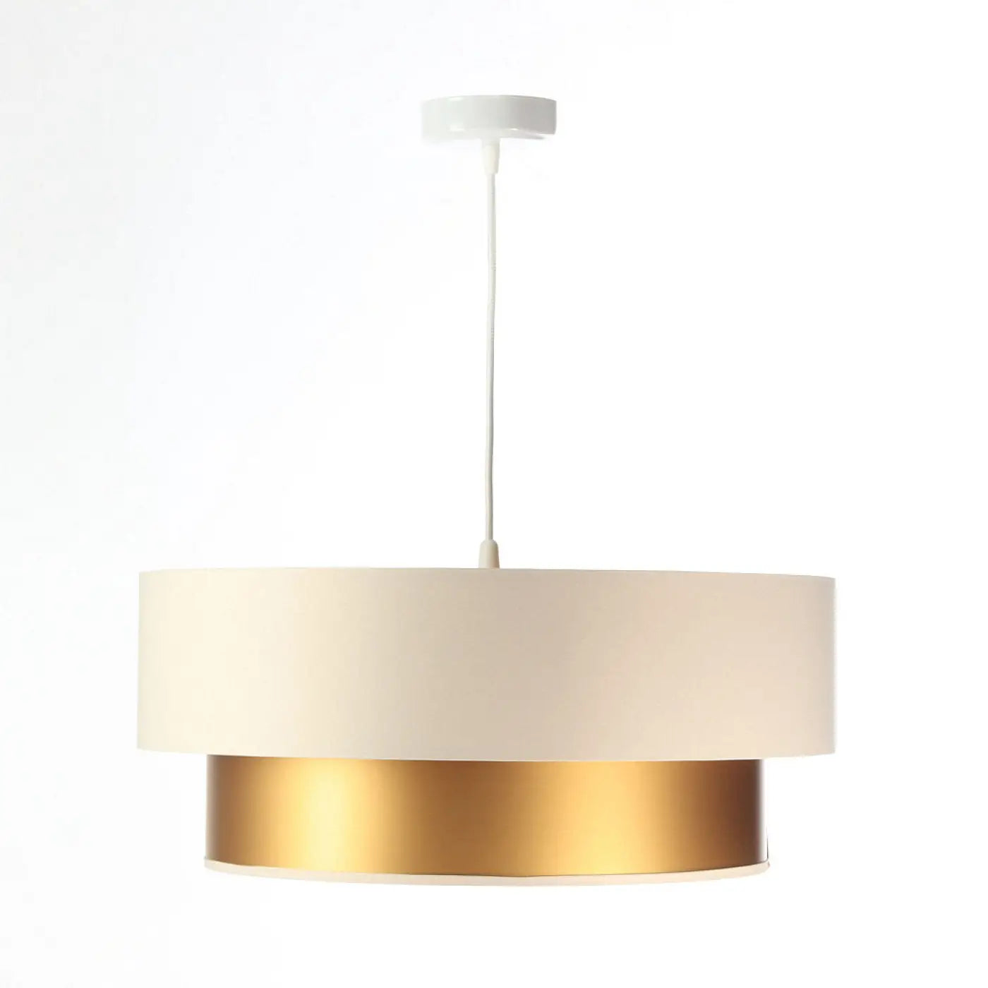 Suspension Luminaire - Duo (Creme/Doré)