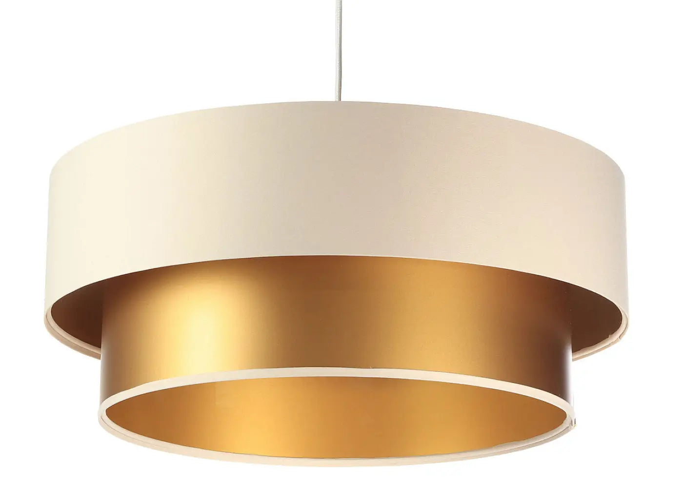 Suspension Luminaire - Duo (Creme/Doré)