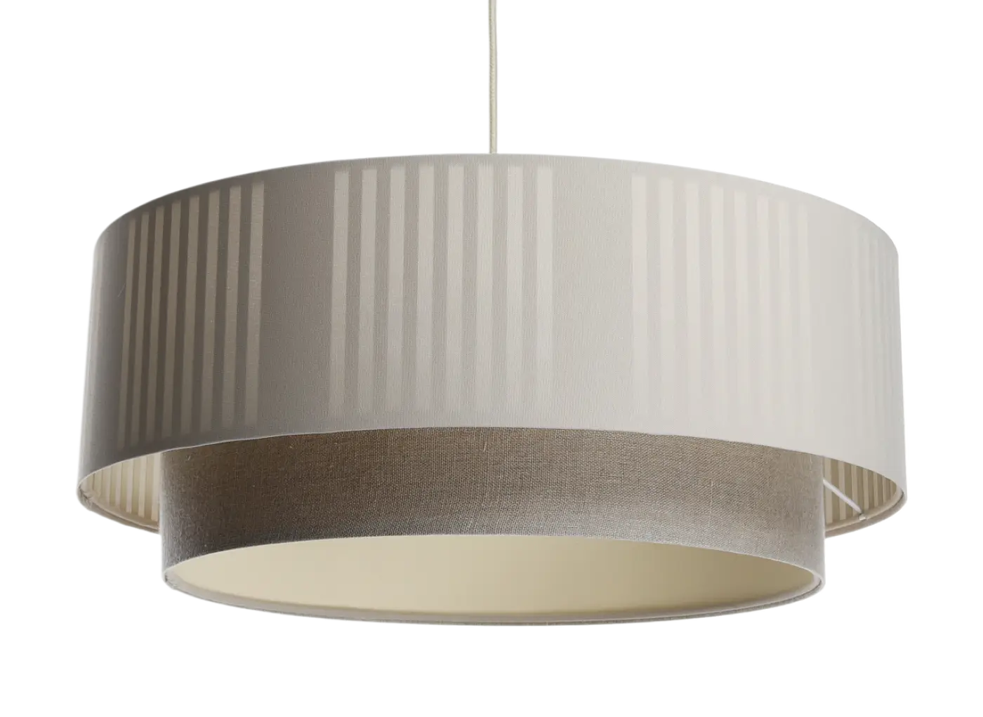 Suspension Luminaire Design - Duo Lami Line (Crème/Gris)