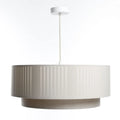 Suspension Luminaire Design - Duo Lami Line (Crème/Gris)