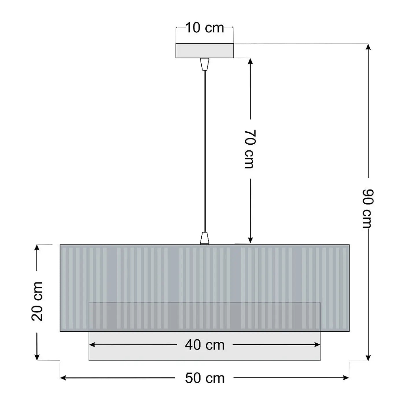 Suspension Luminaire Design - Duo Lami Line (Crème/Gris)
