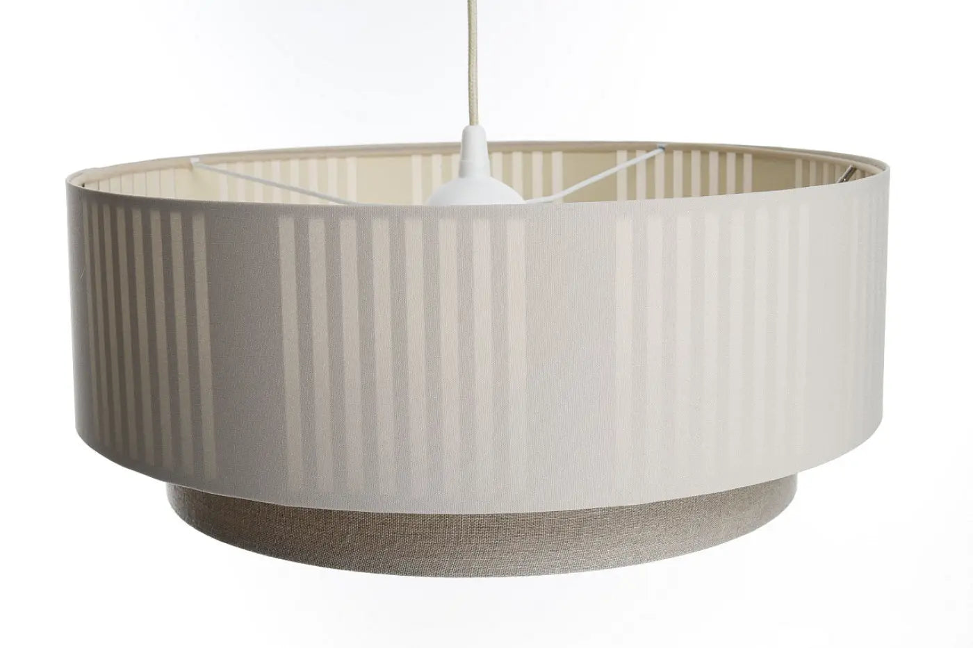 Suspension Luminaire Design - Duo Lami Line (Crème/Gris)