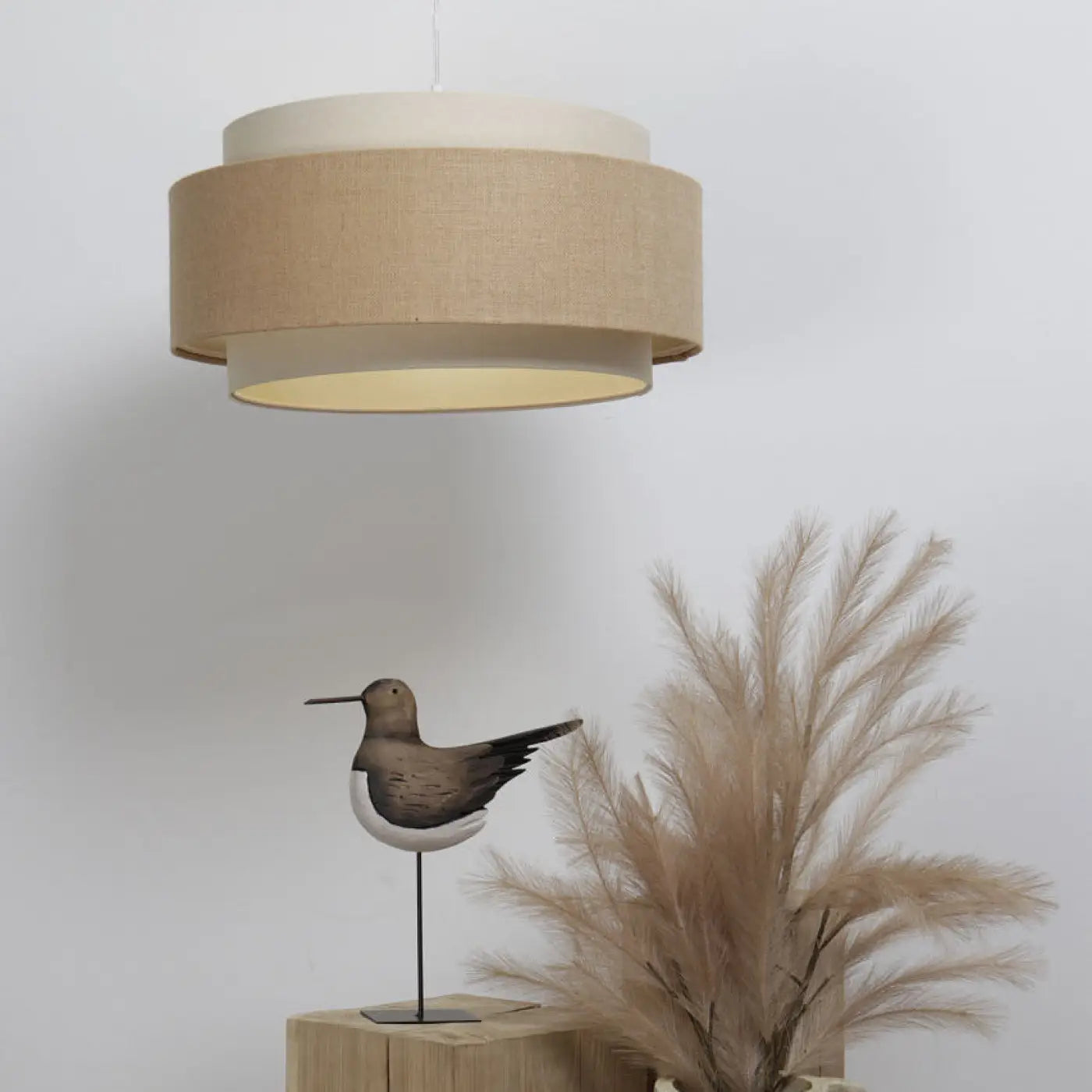 Suspension Luminaire Boheme - Doblo Boho 50 Cm (Crème)