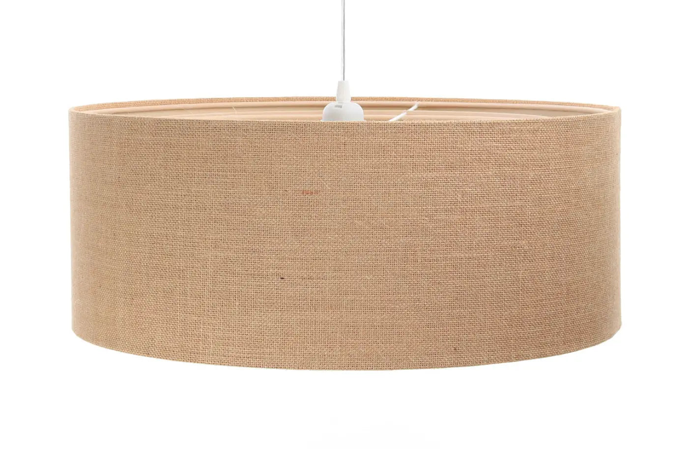 Suspension Luminaire Boheme en Tissu - Duo Boho (Beige/Ecru)